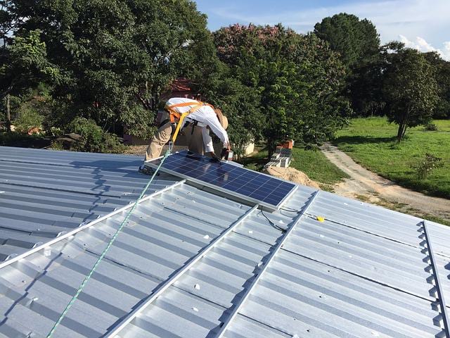 How much roof space for 15kW solar system