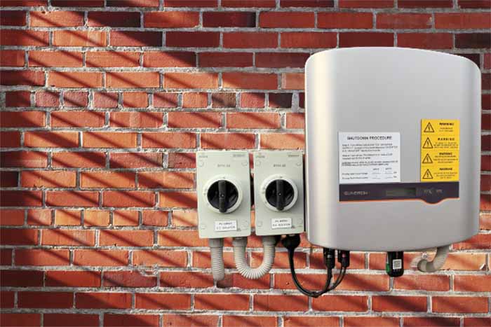 sungrow solar inverter with two controler