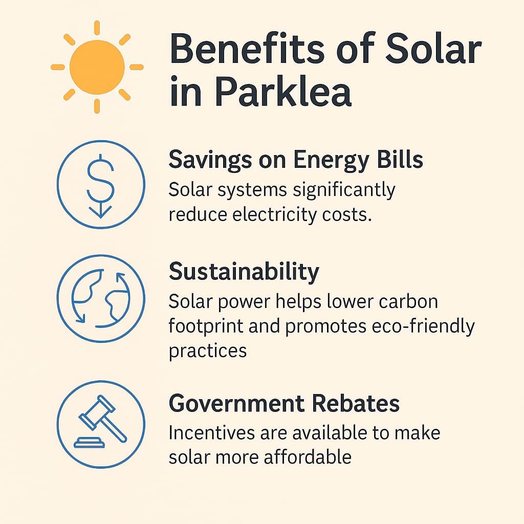 Parkela solar benefit info graphic