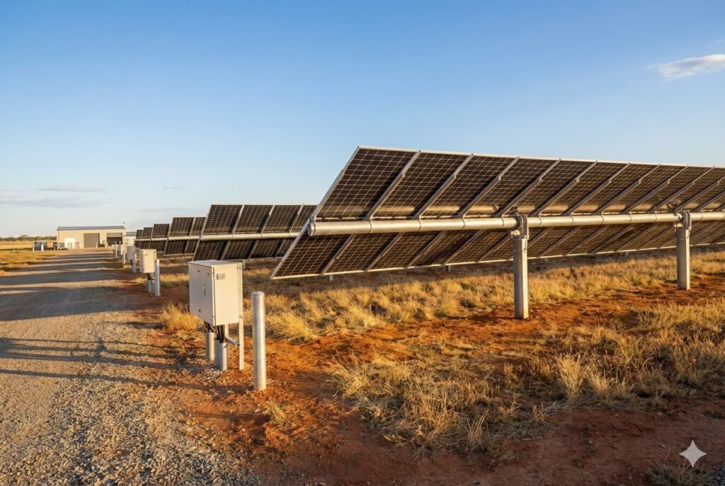 Onground solar project built with Bifacial solar panels