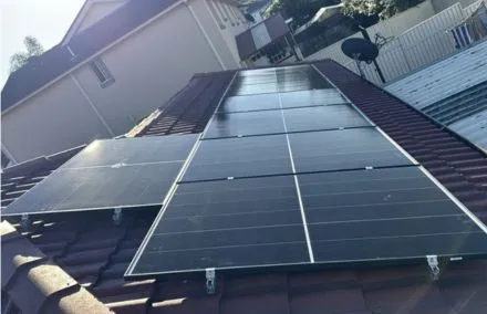 Roof Solar installation in Austral